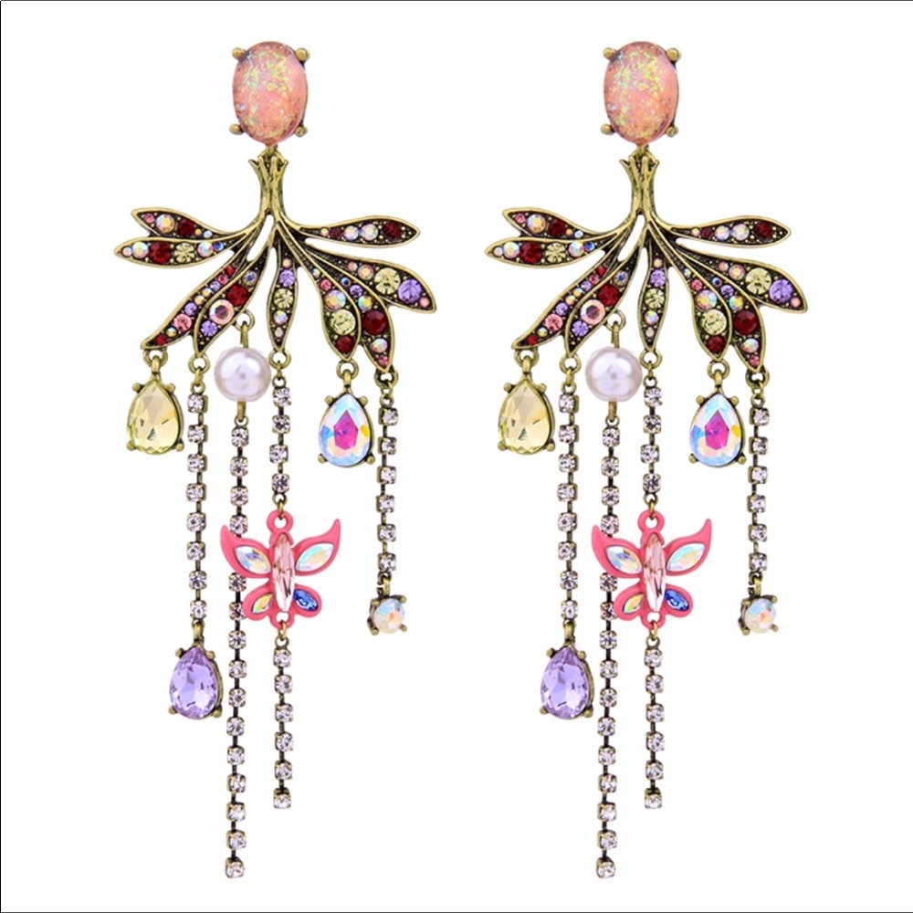 Swarovski Chandelier French Drop Earrings New NWT - Picture 6 of 6